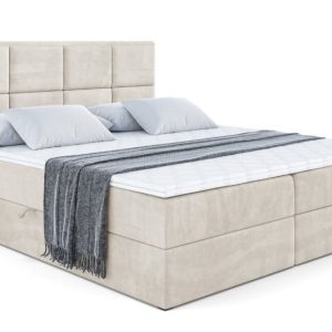 Łóżko kontynentalne z pojemnikiem i materacem H4 NOVA – 180x200cm 128274 Łóżko kontynentalne z pojemnikiem i materacem H4 NOVA – 180x200cm 128274