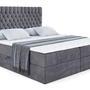 Łóżko kontynentalne z pojemnikiem i materacem H4 SERENE – 120x200cm 359743