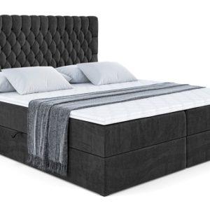 Łóżko kontynentalne z pojemnikiem i materacem H4 SERENE – 140x200cm 359680