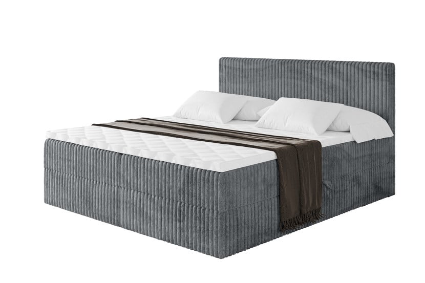 Łóżko kontynentalne z pojemnikiem i materacem H4 TOLO - 160x200cm 665781