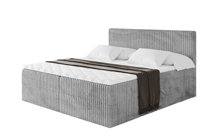 Łóżko kontynentalne z pojemnikiem i materacem H4 TOLO - 160x200cm 665926