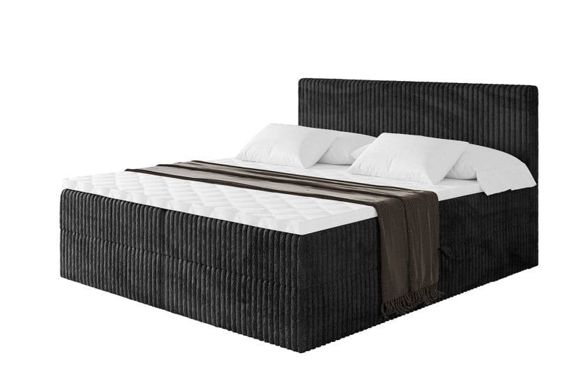 Łóżko kontynentalne z pojemnikiem i materacem H4 TOLO - 180x200cm 665912
