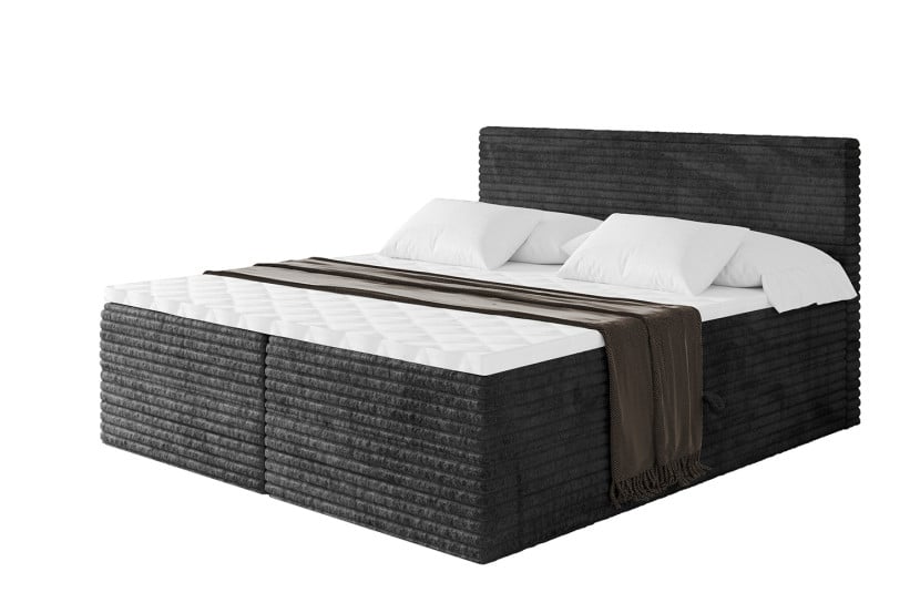 Łóżko kontynentalne z pojemnikiem i materacem H4 TOLO-v1 - 140x200cm 881449