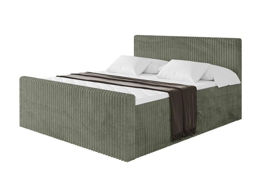Łóżko kontynentalne z pojemnikiem i materacem H4 TOLO-Z - 180x200cm 664116