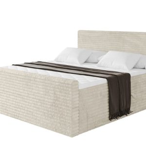 Łóżko kontynentalne z pojemnikiem i materacem H4 TOLO-Z-v1 – 120x200cm 881424