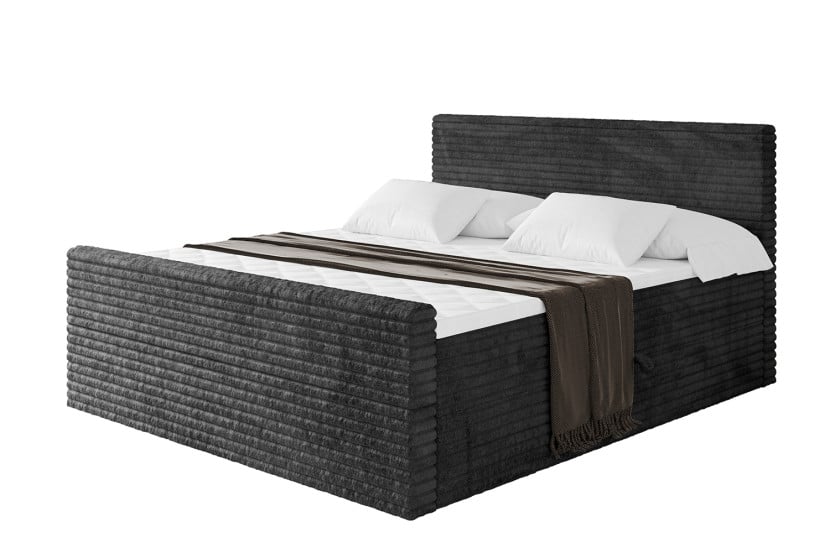 Łóżko kontynentalne z pojemnikiem i materacem H4 TOLO-Z-v1 - 120x200cm 881547