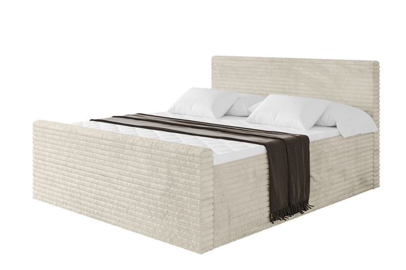 Łóżko kontynentalne z pojemnikiem i materacem H4 TOLO-Z-v1 - 180x200cm 881411