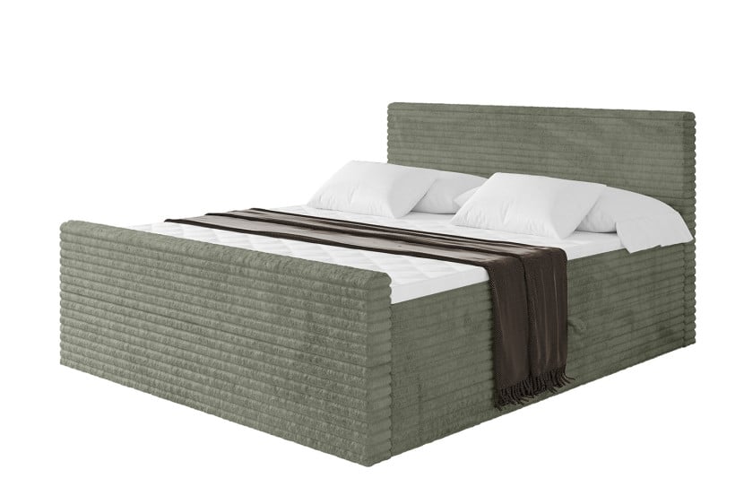 Łóżko kontynentalne z pojemnikiem i materacem H4 TOLO-Z-v1 - 180x200cm 881534