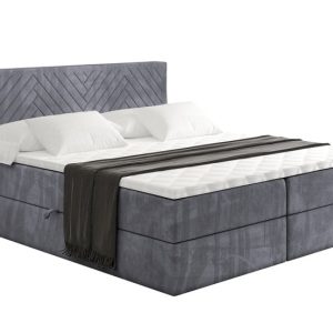 Łóżko kontynentalne z pojemnikiem i materacem H4 – VEXA – 120x200cm 524919 Łóżko kontynentalne z pojemnikiem i materacem H4 – VEXA – 120x200cm 524919