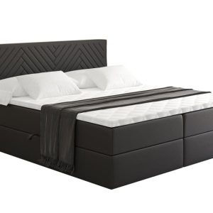 Łóżko kontynentalne z pojemnikiem i materacem H4 – VEXA – 160x200cm 524654 Łóżko kontynentalne z pojemnikiem i materacem H4 – VEXA – 160x200cm 524654