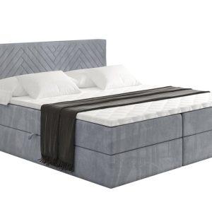 Łóżko kontynentalne z pojemnikiem i materacem H4 – VEXA – 180x200cm 524708 Łóżko kontynentalne z pojemnikiem i materacem H4 – VEXA – 180x200cm 524708