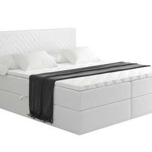 Łóżko kontynentalne z pojemnikiem i materacem H4 – VEXA – 180x200cm 524864 Łóżko kontynentalne z pojemnikiem i materacem H4 – VEXA – 180x200cm 524864
