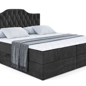 Łóżko kontynentalne z pojemnikiem i materacem H4 VILA-1 – 200x200cm 461903 Łóżko kontynentalne z pojemnikiem i materacem H4 VILA-1 – 200x200cm 461903