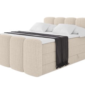 Łóżko kontynentalne z pojemnikiem i materacem NINA-Z KING 120x200cm 901719 Łóżko kontynentalne z pojemnikiem i materacem NINA-Z KING 120x200cm 901719