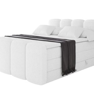 Łóżko kontynentalne z pojemnikiem i materacem NINA-Z KING 120x200cm 901383 Łóżko kontynentalne z pojemnikiem i materacem NINA-Z KING 120x200cm 901383
