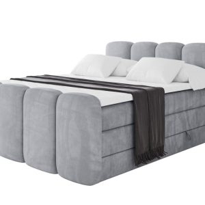 Łóżko kontynentalne z pojemnikiem i materacem NINA-Z KING 140x200cm 901597 Łóżko kontynentalne z pojemnikiem i materacem NINA-Z KING 140x200cm 901597