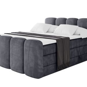 Łóżko kontynentalne z pojemnikiem i materacem NINA-Z KING 160x200cm 902293 Łóżko kontynentalne z pojemnikiem i materacem NINA-Z KING 160x200cm 902293