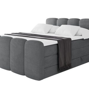 Łóżko kontynentalne z pojemnikiem i materacem NINA-Z KING 180x200cm 901909 Łóżko kontynentalne z pojemnikiem i materacem NINA-Z KING 180x200cm 901909