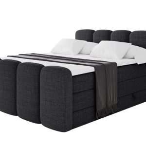 Łóżko kontynentalne z pojemnikiem i materacem NINA-Z KING 200x200cm 902225 Łóżko kontynentalne z pojemnikiem i materacem NINA-Z KING 200x200cm 902225