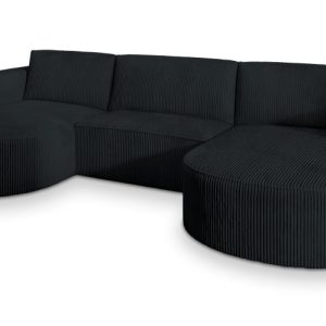 Narożnik VEZZO P z funkcją spania Czarny 639403