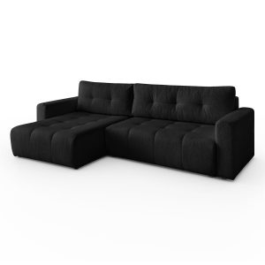 Narożnik VIENNA – styl, komfort i funkcjonalność Czarny Lewy 681244 Narożnik VIENNA – styl, komfort i funkcjonalność Czarny Lewy 681244