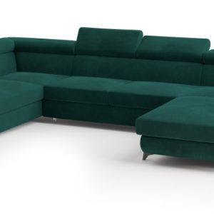 Narożnik VINTESSA z funkcją spania Zielony 771535 Narożnik VINTESSA z funkcją spania Zielony 771535
