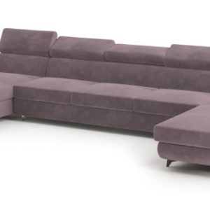 Narożnik VIVENTE z funkcją spania Fioletowy 795595 Narożnik VIVENTE z funkcją spania Fioletowy 795595