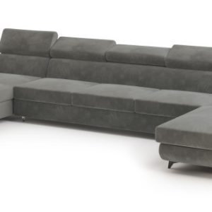 Narożnik VIVENTE z funkcją spania Szary 795588 Narożnik VIVENTE z funkcją spania Szary 795588