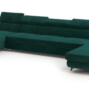 Narożnik VIVENTE z funkcją spania Zielony 795602 Narożnik VIVENTE z funkcją spania Zielony 795602
