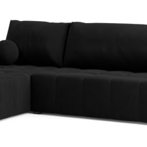 NAROŻNIK VOLIRA z funkcją spania Czarny 649467 NAROŻNIK VOLIRA z funkcją spania Czarny 649467