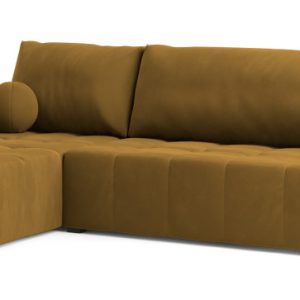 NAROŻNIK VOLIRA z funkcją spania Żółty 649367 NAROŻNIK VOLIRA z funkcją spania Żółty 649367