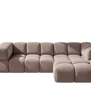Narożnik w kształcie L Averro, tkanina Puente, Purpurowy, Prawy 827079 Narożnik w kształcie L Averro, tkanina Puente, Purpurowy, Prawy 827079