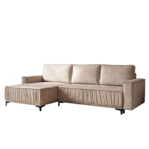 Narożnik w kształcie L, funkcja spania, do salonu, Juka Terra, beżowy (13) 909760 Narożnik w kształcie L, funkcja spania, do salonu, Juka Terra, beżowy (13) 909760