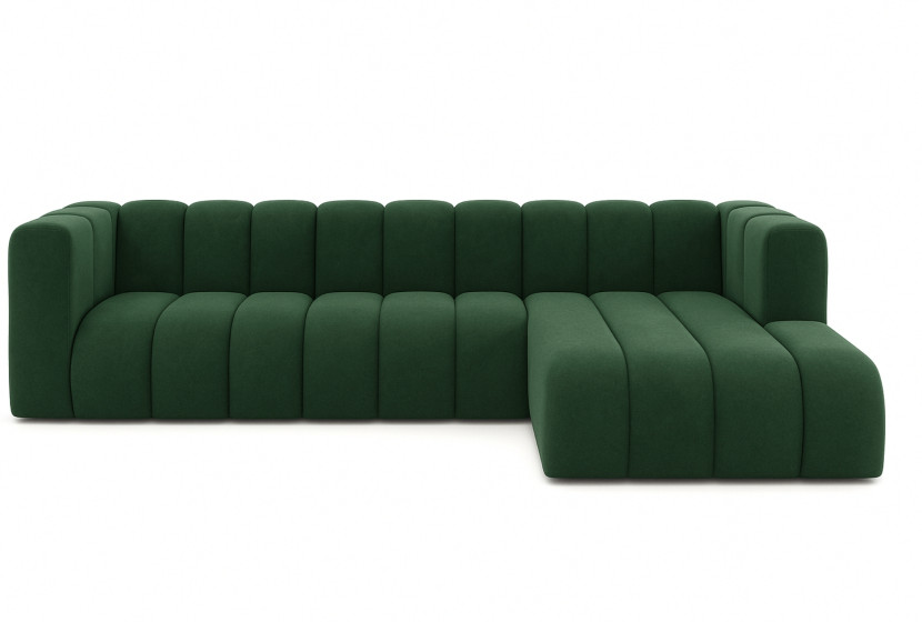 Narożnik w kształcie L GRAND 318 cm, tkanina Salvador, Zielony, Prawy 845147