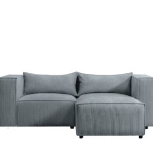 Narożnik w kształcie L Modulo, tkanina Lincoln, Niebieskoszary, Prawy 828749 Narożnik w kształcie L Modulo, tkanina Lincoln, Niebieskoszary, Prawy 828749