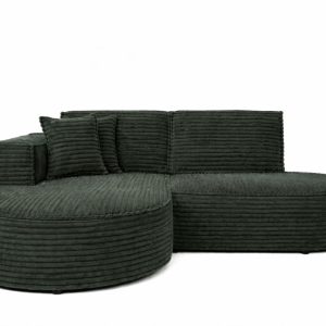 Narożnik w kształcie L, sztruks Velo, Zielony, Lewy, Modena Studio 965729 Narożnik w kształcie L, sztruks Velo, Zielony, Lewy, Modena Studio 965729