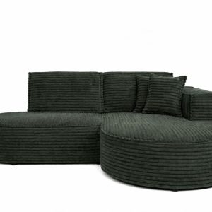Narożnik w kształcie L, sztruks Velo, Zielony, Prawy, Modena Studio 965720 Narożnik w kształcie L, sztruks Velo, Zielony, Prawy, Modena Studio 965720