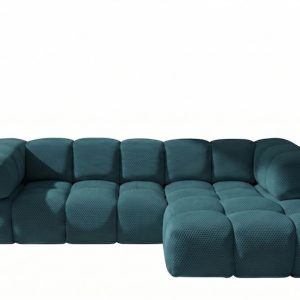 Narożnik w kształcie L, tkanina Sonic, Lazurowy, Prawy, Averro 1045584 Narożnik w kształcie L, tkanina Sonic, Lazurowy, Prawy, Averro 1045584