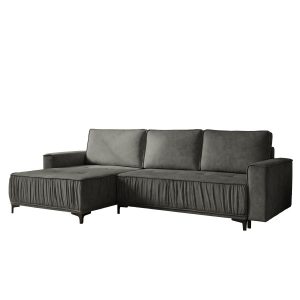 Narożnik w kształcie L, z funkcją spania, do salonu, Juka Terra, szary (28) 909751 Narożnik w kształcie L, z funkcją spania, do salonu, Juka Terra, szary (28) 909751