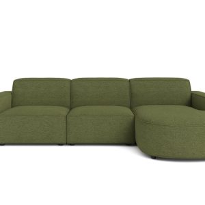 Narożnik w kształcie L, zaokrąglony, Cursal, tkanina Artico, Moss, Prawy 797800 Narożnik w kształcie L, zaokrąglony, Cursal, tkanina Artico, Moss, Prawy 797800