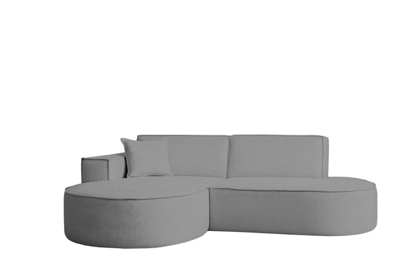 Narożnik w kształcie litery L Modena Studio, tkanina Artico, Cement, Lewy 756538