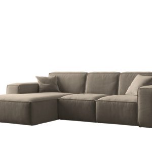 Narożnik w kształcie litery L Siena Tkanina Salvador Ciemnobeżowy Lewy 576795 Narożnik w kształcie litery L Siena Tkanina Salvador Ciemnobeżowy Lewy 576795