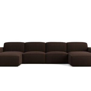 Narożnik w kształcie U, Cursal, tkanina Poso, Brązowy 797874 Narożnik w kształcie U, Cursal, tkanina Poso, Brązowy 797874