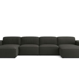 Narożnik w kształcie U, Cursal, tkanina Poso, Szary 797810 Narożnik w kształcie U, Cursal, tkanina Poso, Szary 797810