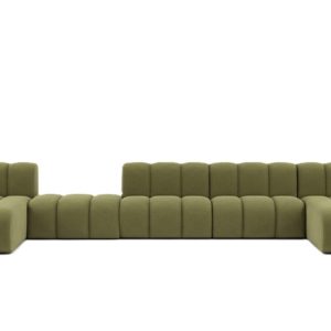 Narożnik w kształcie U, Grand U XL 500 cm, welur Salvador, Oliwkowy 909772 Narożnik w kształcie U, Grand U XL 500 cm, welur Salvador, Oliwkowy 909772