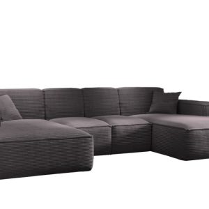 Narożnik w kształcie U SIENA, Sofa, Tkanina Poso, Ciemnoszary 754011 Narożnik w kształcie U SIENA, Sofa, Tkanina Poso, Ciemnoszary 754011