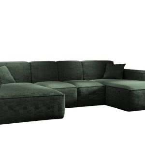 Narożnik w kształcie U SIENA, Sofa, Tkanina Poso, Zielony 754034 Narożnik w kształcie U SIENA, Sofa, Tkanina Poso, Zielony 754034