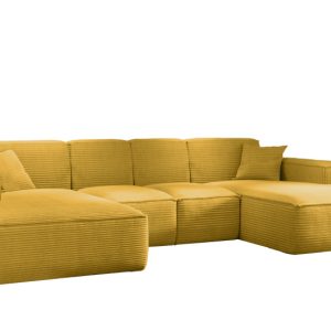 Narożnik w kształcie U SIENA, Sofa, Tkanina Poso, Żółty 754033 Narożnik w kształcie U SIENA, Sofa, Tkanina Poso, Żółty 754033