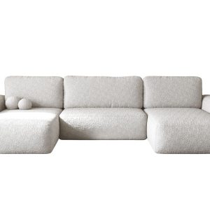 Narożnik w kształcie U w stylu japandi w przyjemnej tkaninie TEDIS 988768 Narożnik w kształcie U w stylu japandi w przyjemnej tkaninie TEDIS 988768