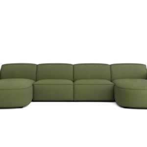 Narożnik w kształcie U, zaokrąglony, Cursal, tkanina Artico, Moss 797804 Narożnik w kształcie U, zaokrąglony, Cursal, tkanina Artico, Moss 797804